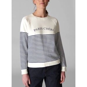 WHISTLES Breton striped woman sweatshirt - medium